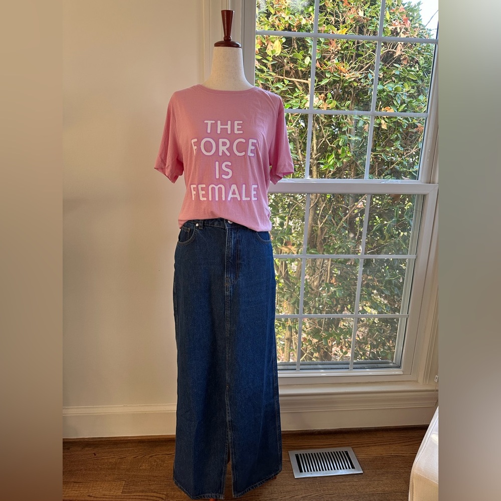 REBECCA MINKOFF Graphic Feminist T-Shirt The Force is Female Sz S